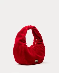 Cece Small Hobo Velvet Cranberry -clothing DSCF1441