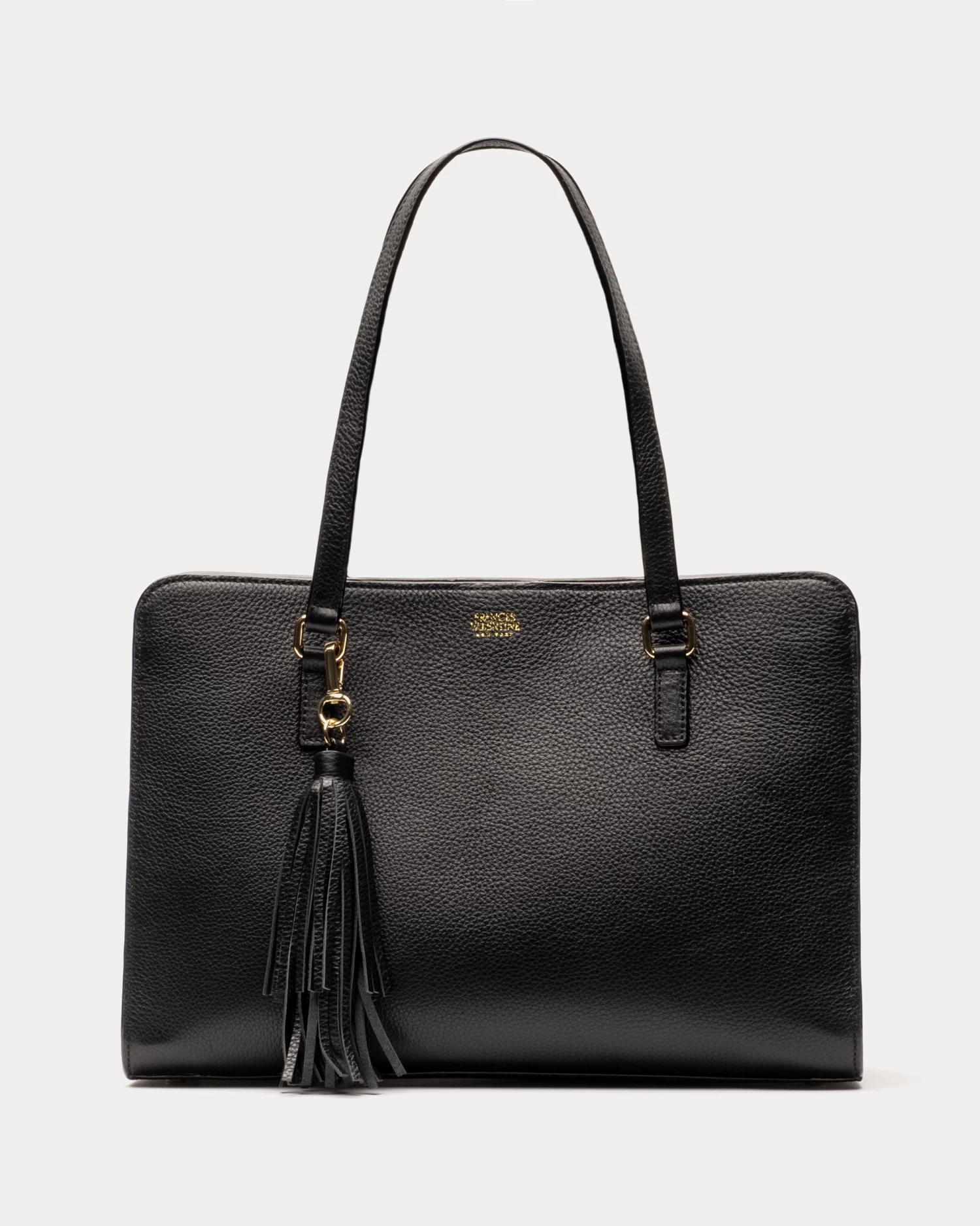 Sami Tote Tumbled Leather Black 1 Sami Tote Tumbled Leather Black