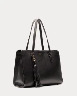 Sami Tote Tumbled Leather Black 8 Sami Tote Tumbled Leather Black -clothing DSCF3944