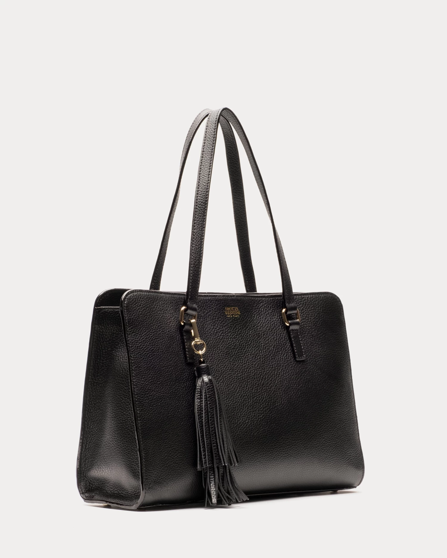 Sami Tote Tumbled Leather Black 3 Sami Tote Tumbled Leather Black - Image 3