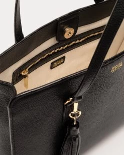 Sami Tote Tumbled Leather Black 10 Sami Tote Tumbled Leather Black -clothing DSCF3958