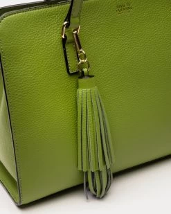 Sami Tote Tumbled Leather Moss Green -clothing DSCF3965