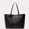 Trixie Tote Tumbled Leather Black