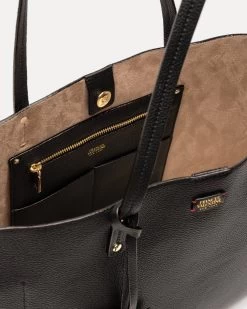 Trixie Tote Tumbled Leather Black -clothing DSCF4003