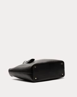 Trixie Tote Tumbled Leather Black -clothing DSCF4007