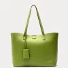 Trixie Tote Tumbled Leather Moss Green