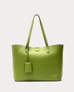 Trixie Tote Tumbled Leather Moss Green