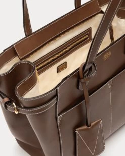 Brigetta Shopping Tote Vachetta Chocolate -clothing DSCF4086