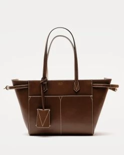 Brigetta Shopping Tote Vachetta Chocolate -clothing DSCF4091