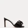 Hilary Satin Heel Black