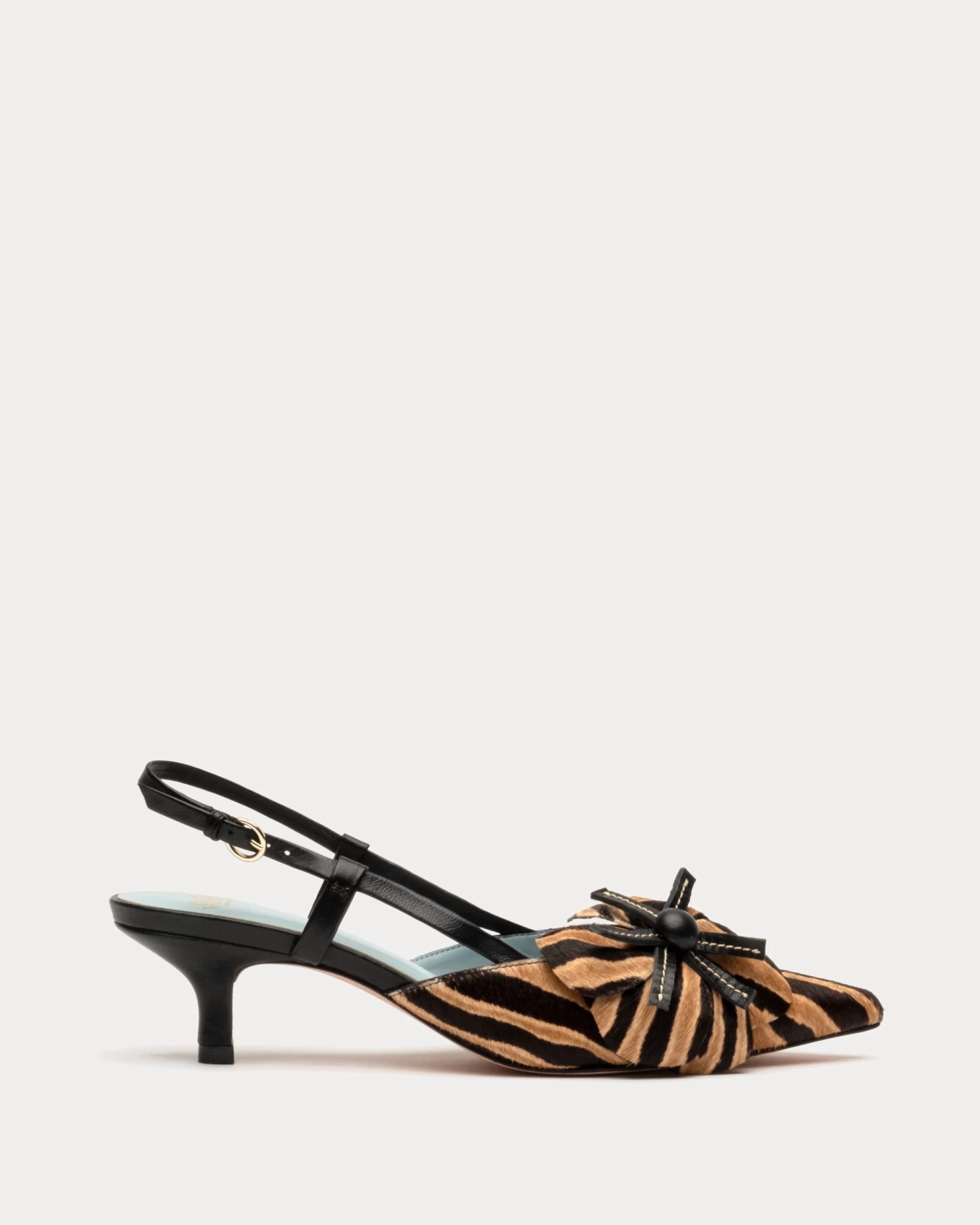 Flower Kitten Heel Zebra Haircalf 1 Flower Kitten Heel Zebra Haircalf