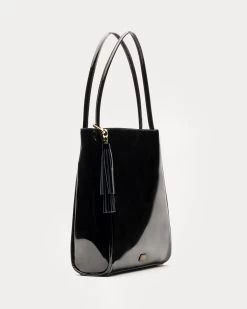 Nan Tote Soft Patent Black -clothing DSCF9891