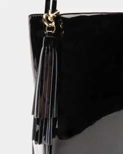 Nan Tote Soft Patent Black -clothing DSCF9894