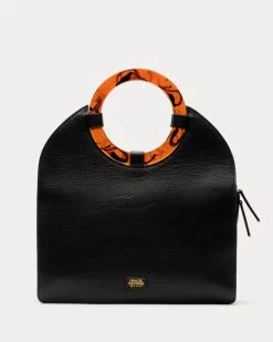 Maude Tote Tumbled Leather Black