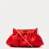 Nora Clutch Satin Cranberry