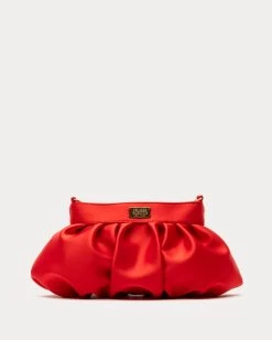Nora Clutch Satin Cranberry -clothing DSCF9980