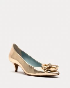 Elizabeth Pump Metallic Leather Platino -clothing ELIZAML PLATINO 02