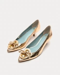 Elizabeth Pump Metallic Leather Platino -clothing ELIZAML PLATINO 04