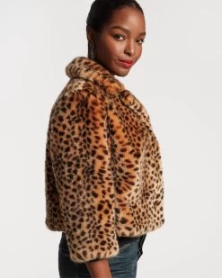 Erika Jacket Faux Fur Leopard -clothing ERIKA 03