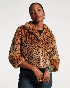 Erika Jacket Faux Fur Leopard -clothing ERIKA 04