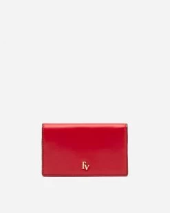 Evening Wallet Soft Nappa Red Oyster