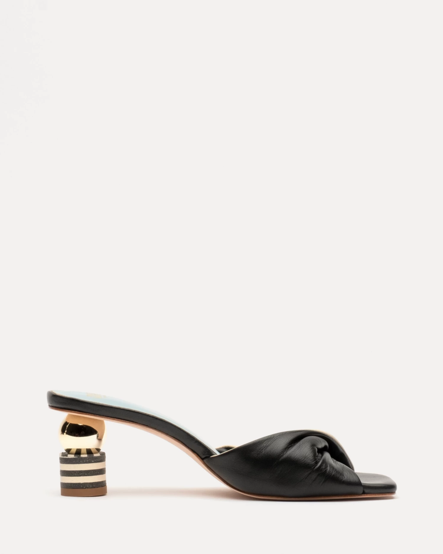 Farah Twist Kickball Heel Nappa Black Oyster 3 Farah Twist Kickball Heel Nappa Black Oyster - Image 3