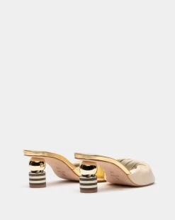 Farah Twist Kickball Heel Nappa Platino Silver -clothing FARAHSN PLATINO 03