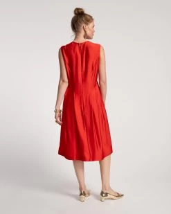 Florencia Dress Silk Red -clothing FLORENCIA RED 03 scaled