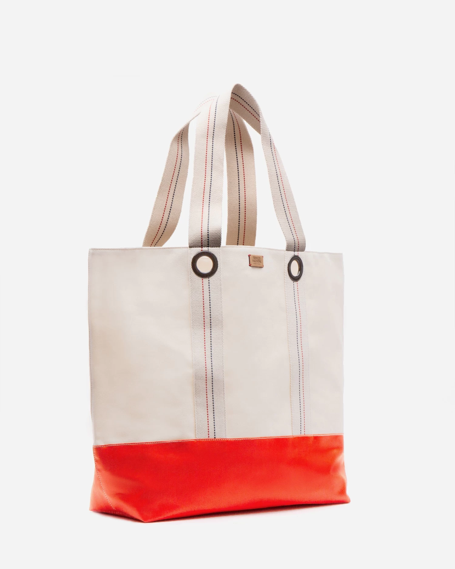 Frank Men's XL Canvas Tote Natural Orange 2 Frank Men's XL Canvas Tote Natural Orange - Image 2