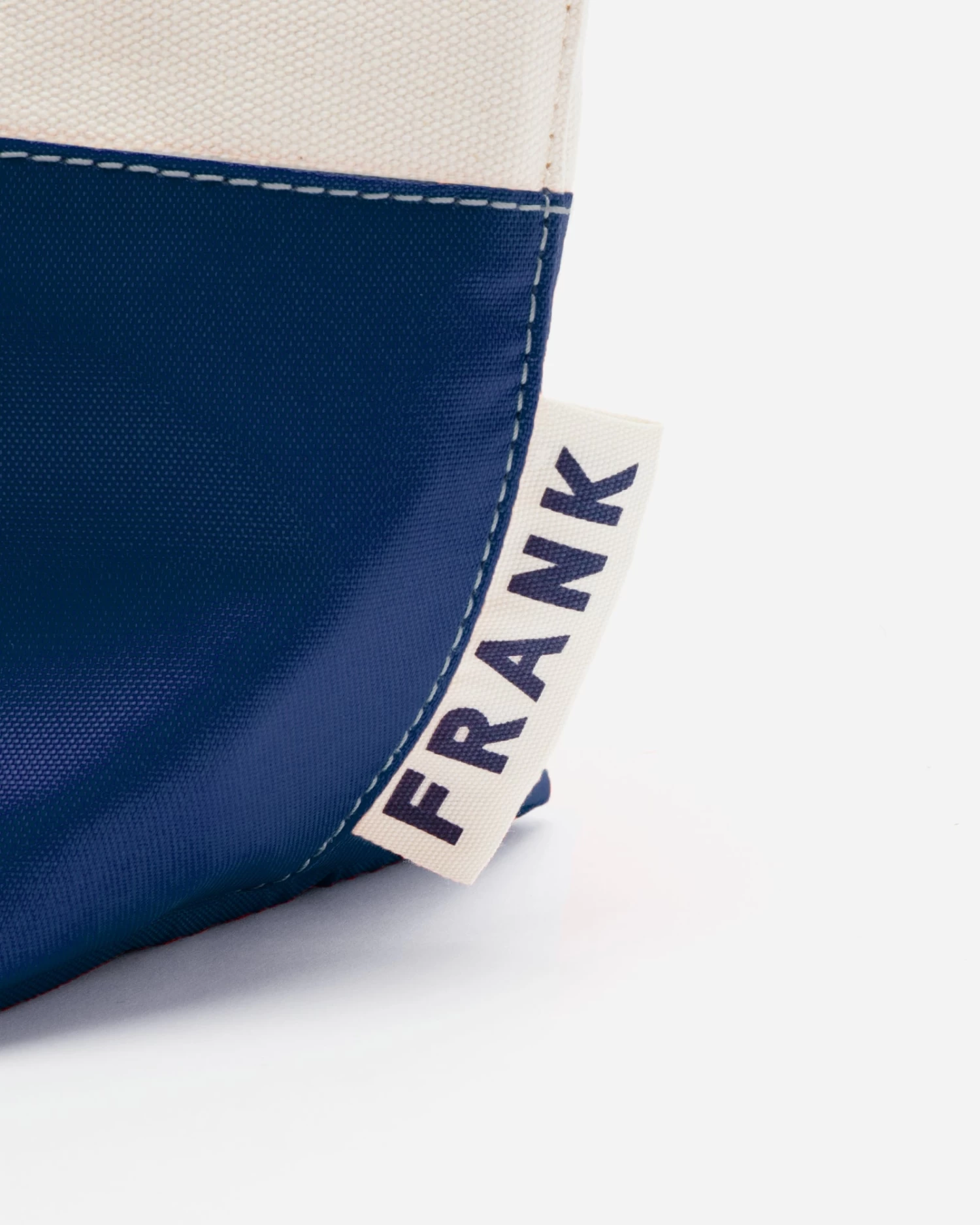 Frank Men's XL Canvas Tote Natural Navy 3 Frank Men's XL Canvas Tote Natural Navy - Image 3