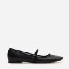 Jude Mary Jane Leather Flat Black