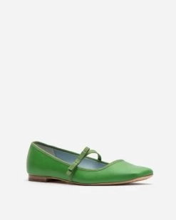Jude Mary Jane Leather Flat Green -clothing FV SS18 JUDE GRASS 02 9d13b916 957c 4202 ad38 fcedea87285a