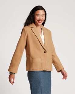 Max Wool Jacket Camel -clothing Fall23 On Figure0331 1
