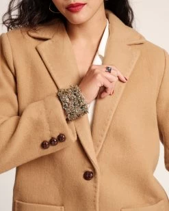Max Wool Jacket Camel -clothing Fall23 On Figure0346 1