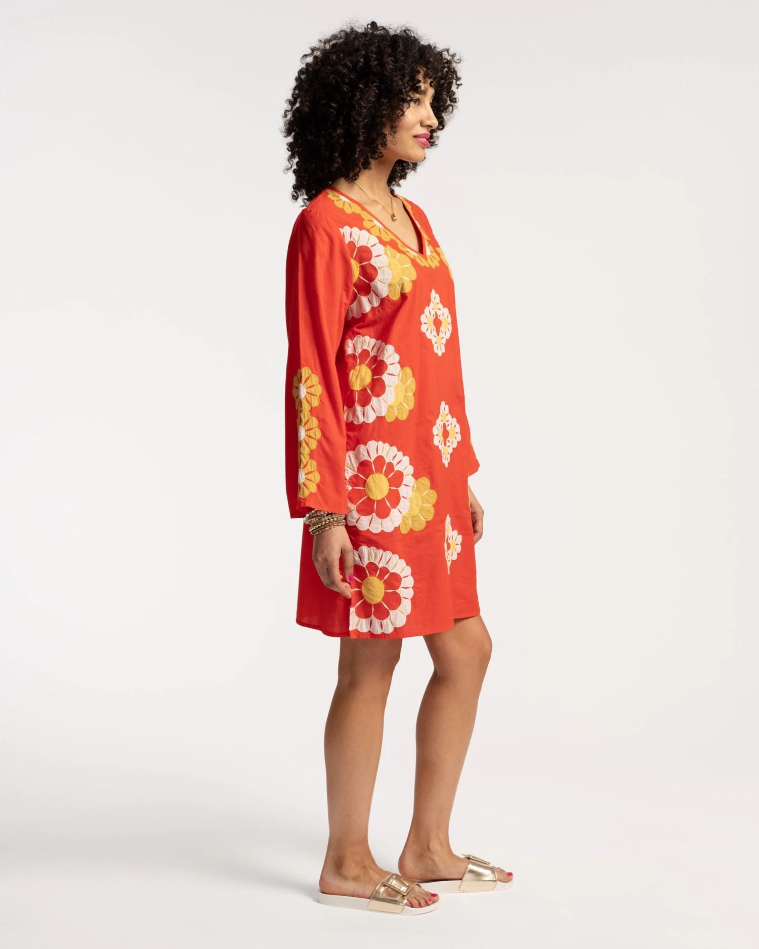 Goldie Tunic Sunrise Coral Multi 2 Goldie Tunic Sunrise Coral Multi - Image 2