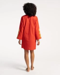 Goldie Tunic Sunrise Coral Multi 6 Goldie Tunic Sunrise Coral Multi -clothing GOLDIE ORANGE 04 scaled