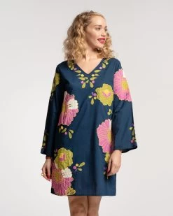 Goldie Tunic African Daisy Navy Multi