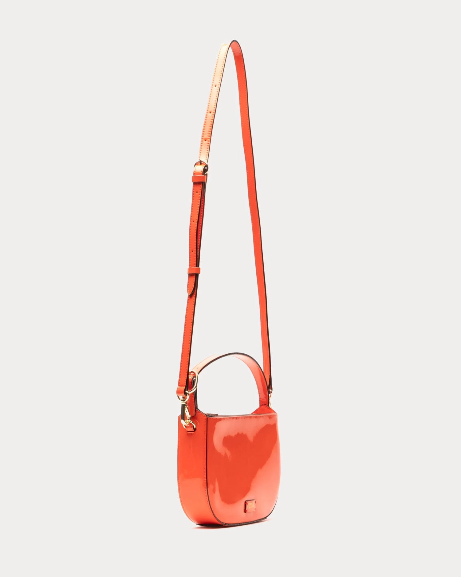 Grace Crossbody Soft Patent Orange 3 Grace Crossbody Soft Patent Orange - Image 3