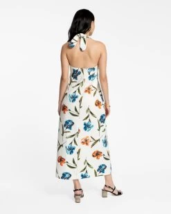 Malia Halter Dress Waffleweave Iris -clothing HALTER IRIS 04 35630e66 8038 42c2 b301 37018dd8646b