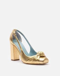 Retro Pump Metallic Leather Platino -clothing HEEL GOLD 02 f69e3e8a 0538 4fa8 8063 2a74cd95d68f