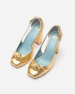 Retro Pump Metallic Leather Platino -clothing HEEL GOLD 04 d7ebcd6a 2927 4c43 8dbf fc1a83447ed4