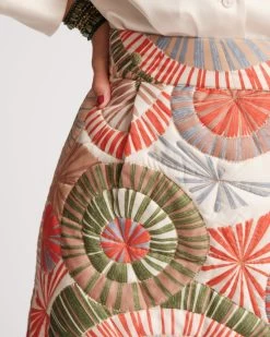 Hostess Quilted Skirt Starburst Print -clothing HOSTESS SKIRT 043