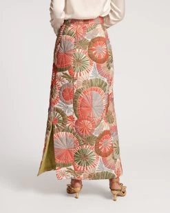 Hostess Quilted Skirt Starburst Print -clothing HOSTESS SKIRT 05