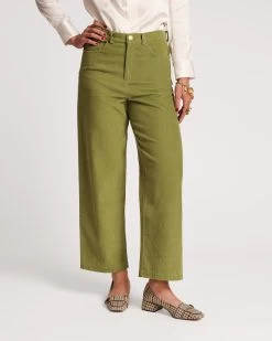 Jane Mini Wale Corduroy Pant Moss