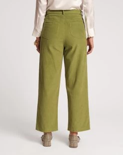 Jane Mini Wale Corduroy Pant Moss -clothing JANE CORD GREEN 03