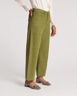Jane Mini Wale Corduroy Pant Moss -clothing JANE CORD GREEN 04