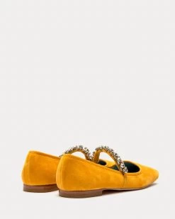 Precious Mary Jane Velvet Mustard -clothing JUDEV MUSTARD HOLIDAY 03