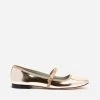 Jude Mary Jane Vegan Leather Flat Platino
