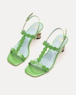 Kiki Mini Dot Heel Green -clothing KIKIHEEL GREEN 04 scaled