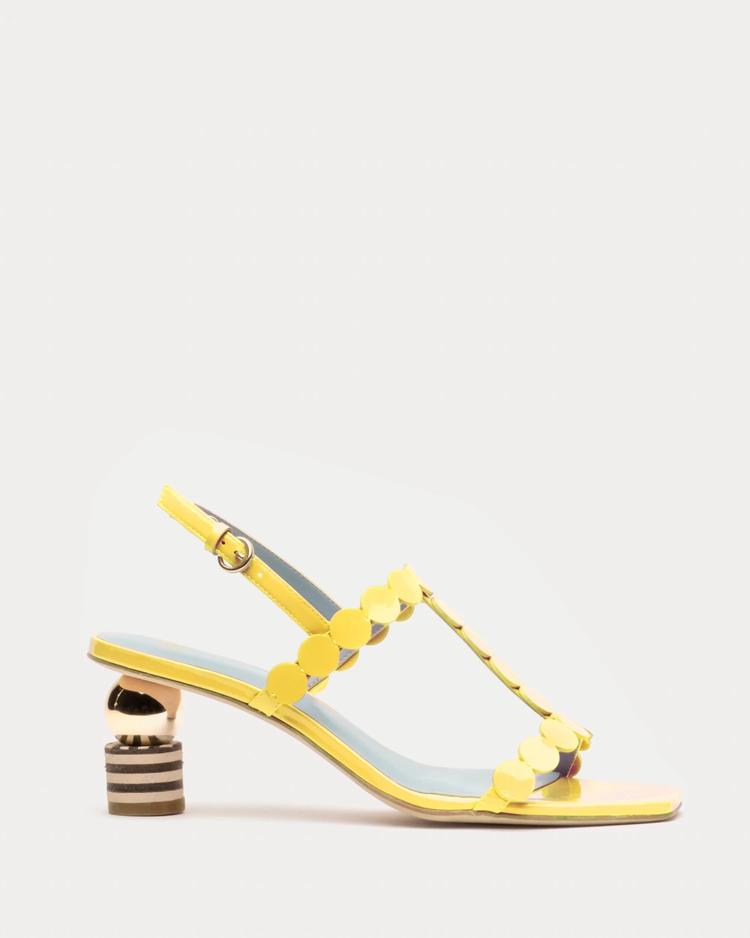 Kiki Mini Dot Heel Yellow 1 Kiki Mini Dot Heel Yellow